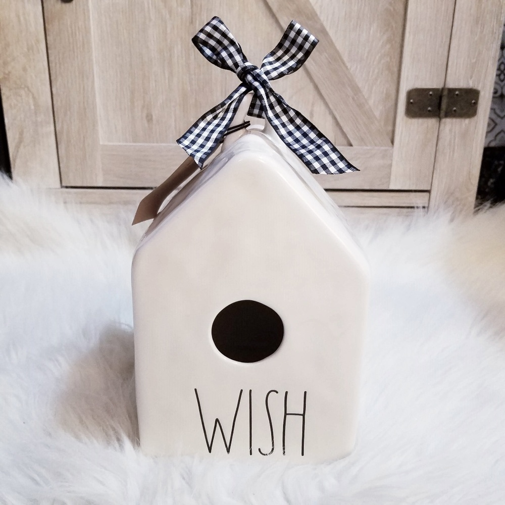 NWT Rae Dunn WISH Birdhouse